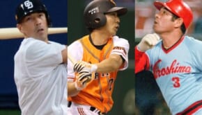 （左から）和田一浩、小笠原道大、衣笠祥雄