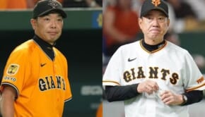 （左から）阿部慎之助、原辰徳
