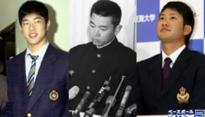 （左から）内海哲也、江川卓、菅野智之