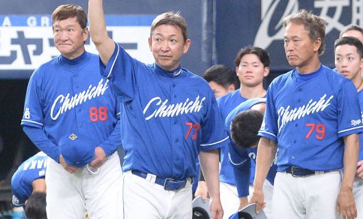 中日・立浪監督と中日ナイン