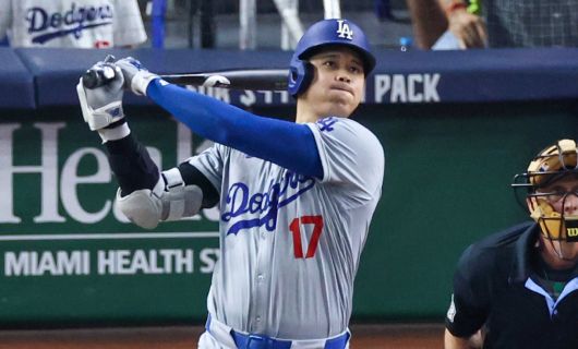 今季第50号本塁打を放ったドジャース・大谷翔平