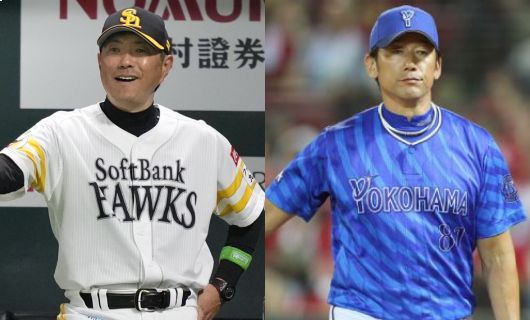 ソフトバンク・小久保裕紀監督（左）とDeNA・三浦大輔監督