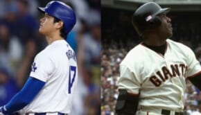 （左から）大谷翔平、バリー・ボンズ