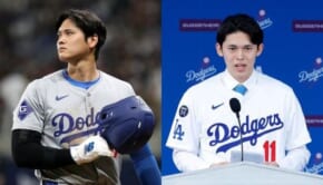 ロサンゼルス・ドジャースの大谷翔平選手と佐々木朗希投手