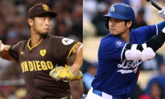 （左から）ダルビッシュ有、大谷翔平