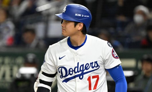 阪神タイガースとの東京シリーズに出場するロサンゼルス・ドジャースの大谷翔平選手