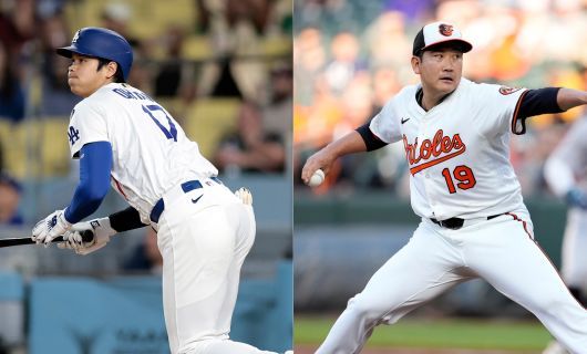 ロサンゼルス・ドジャースの大谷翔平選手とボルチモア・オリオールズの菅野智之投手