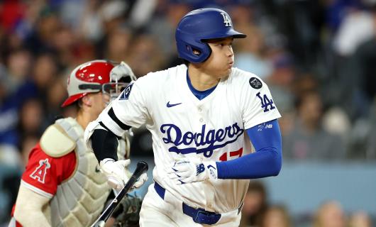 ロサンゼルス・エンゼルス戦に「1番・指名打者(DH)」でスタメン出場するロサンゼルス・ドジャースの大谷翔平選手