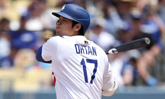 ロサンゼルス・エンゼルス戦に「1番・指名打者(DH)」でスタメン出場するロサンゼルス・ドジャースの大谷翔平選手