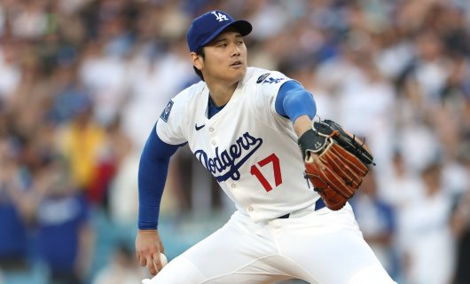 サンディエゴ・パドレス戦に「1番・投手」でスタメン出場するロサンゼルス・ドジャースの大谷翔平選手